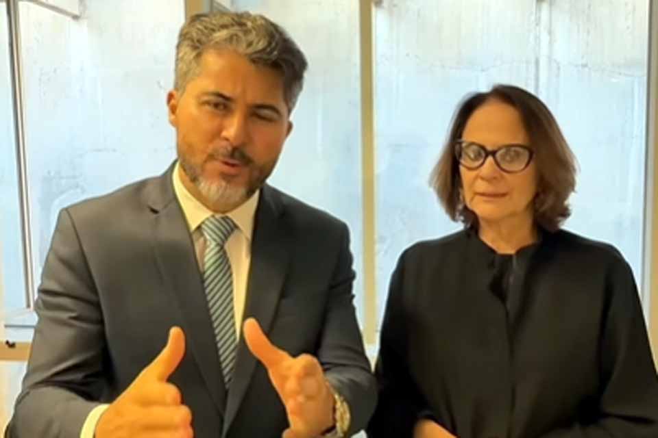 Ao lado de Marcos Rogério, Damares Alves fala em união de esquerda e direita para enfrentar conflito fundiário em Rondônia