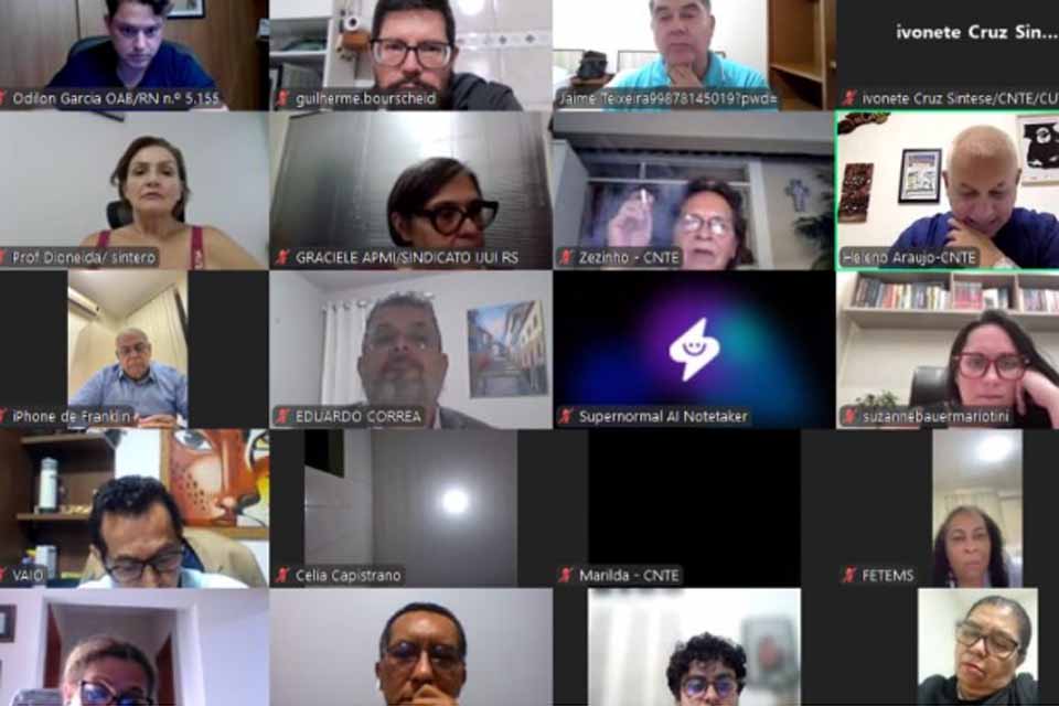 SINTERO participa de reunião com a CNTE sobre o Tema 1218 no Supremo Tribunal Federal 