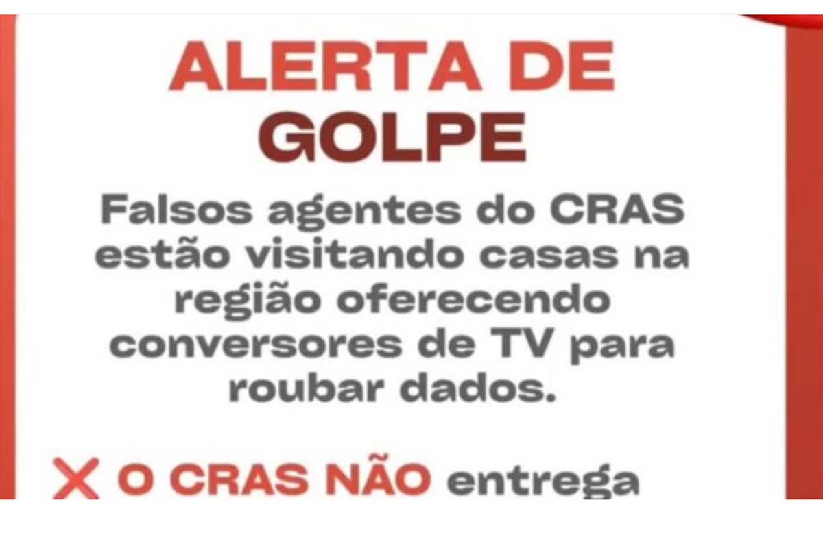 SEMAS alerta sobre golpe da antena digital usando nome do CRAS