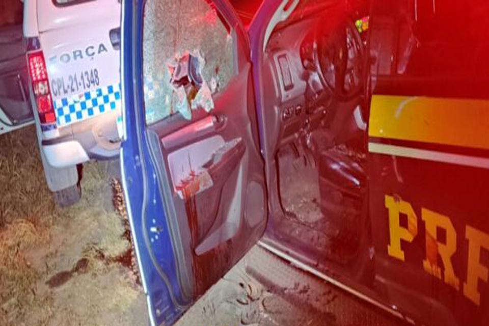 Criminoso é baleado após furtar viatura da PRF em Ji-Paraná