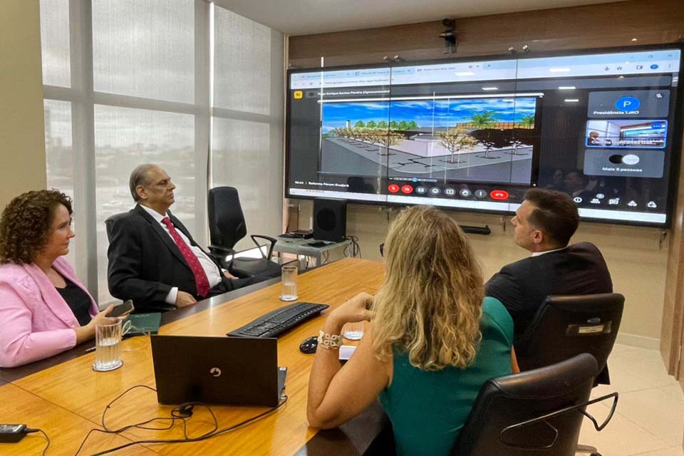 Presidente do Tribunal de Justiça-TJRO aprova reforma no Fórum de Guajará-Mirim