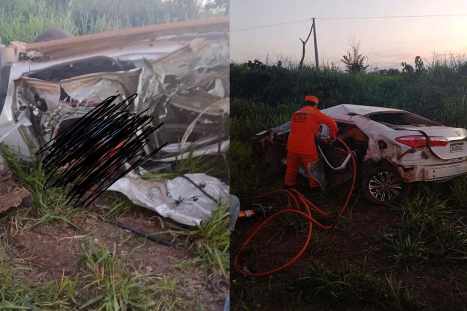 Acidente na BR-364 entre Jaru e Ouro Preto deixa três mortos e três feridos  