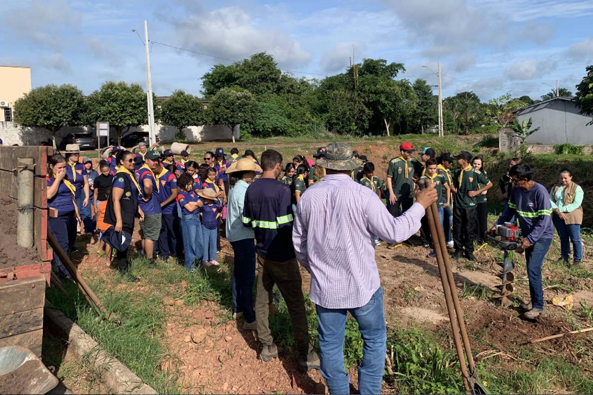 SEMMA realiza ação de recuperação de APP em parceria com clubes de desbravadores