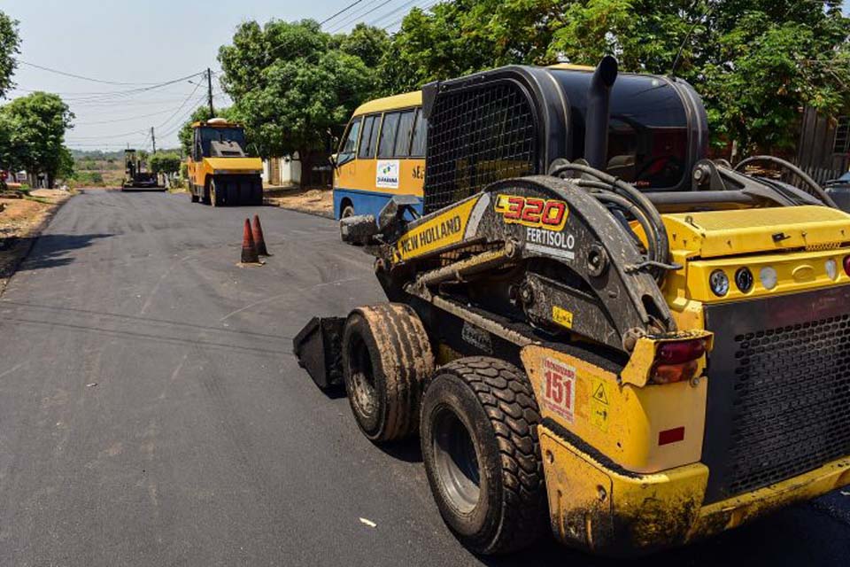 Asfaltamento: prefeitura conclui pavimentação de novas ruas