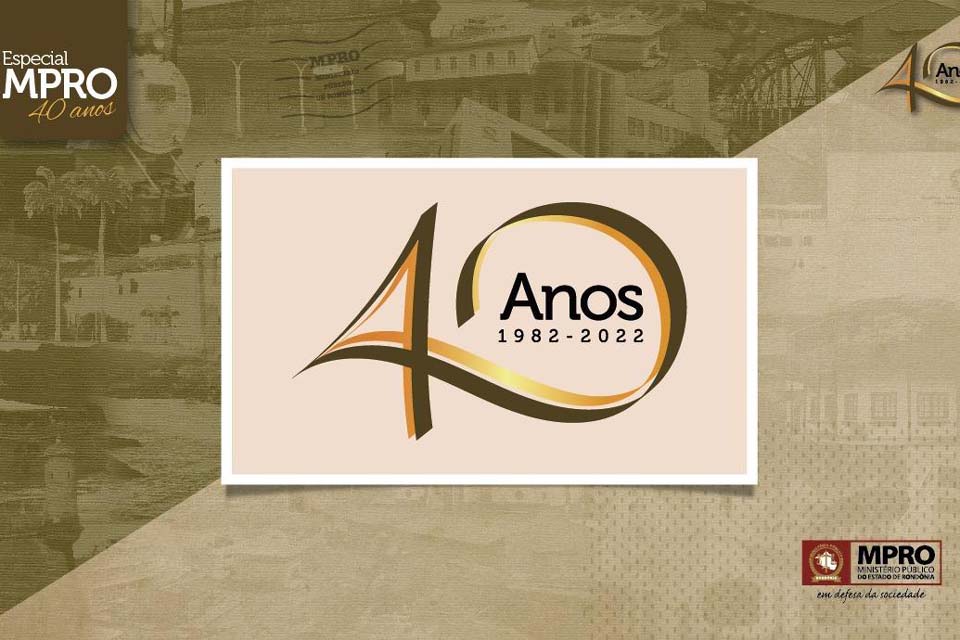 Ministério Público de Rondônia abre série especial ‘MPRO 40 Anos’ detalhando logo de aniversário da Instituição
