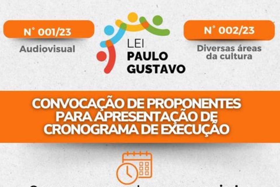 Funcet de Ariquemes convoca os proponentes para apresentação do cronograma de execução dos projetos aprovados