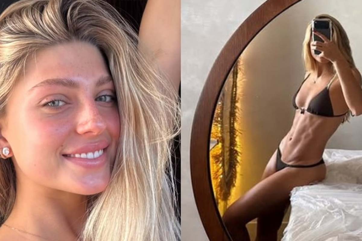 Filha de Eduardo Moscovis surpreende ao posar de biquíni