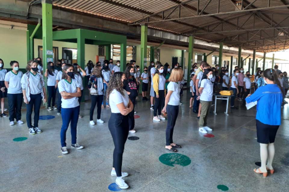 Emoção marca Ato Cívico na abertura da Semana da Pátria nas escolas do Sul de Rondônia