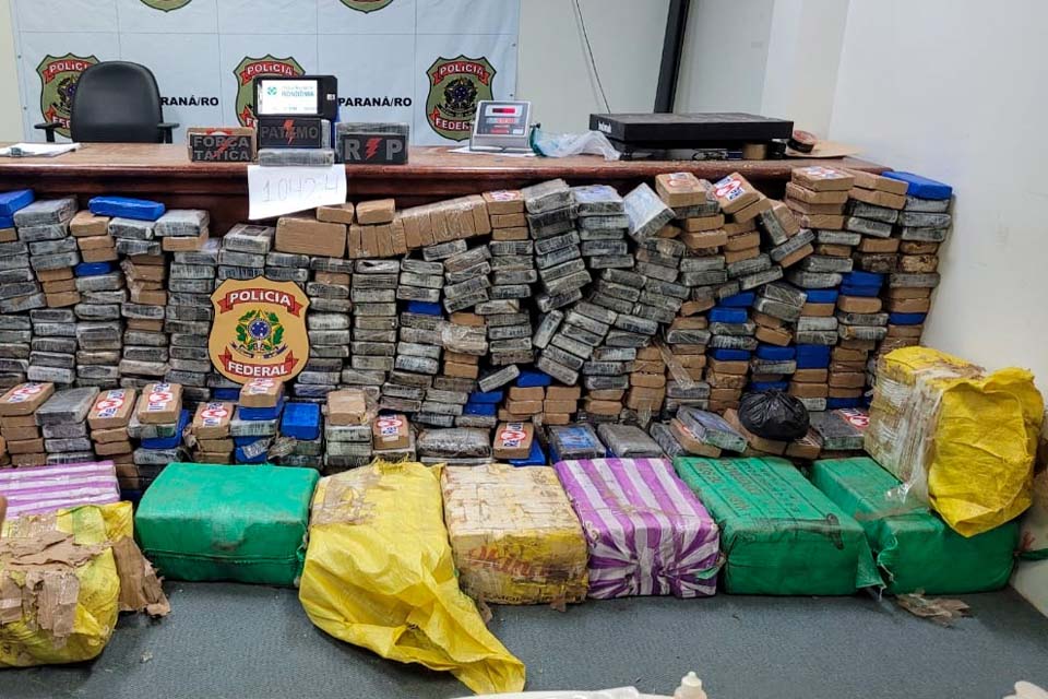 PM e PC apreende uma tonelada de cocaína em Rondônia