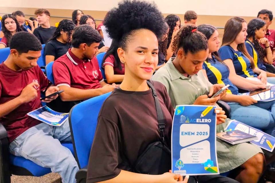 Jovens sonham alto com projeto Acelero Enem 2025 promovido pela Assembleia Legislativa de Rondônia