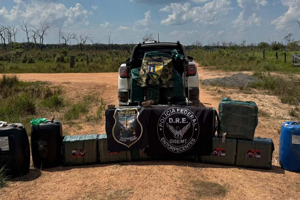 Forças de Segurança apreendem 500 kg de cocaína e skunk em Rolim de Moura
