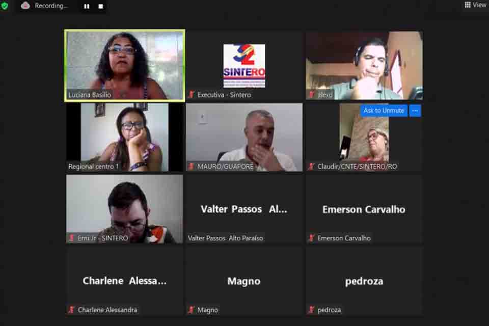 Secretaria de Assuntos Municipais em conjunto com Regionais do Sintero define estratégias para garantir valorização à categoria