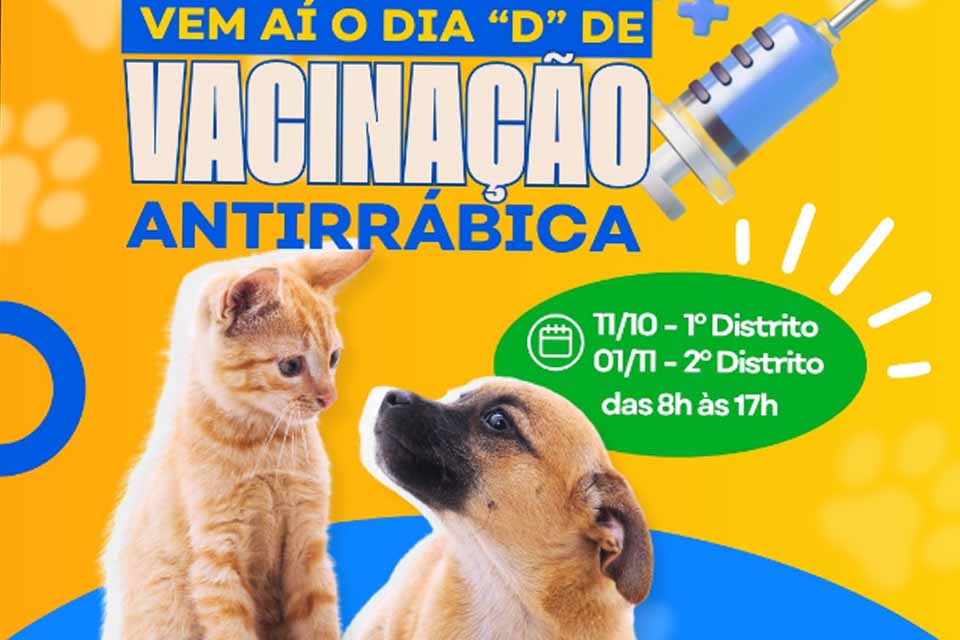 Campanha de Vacinação Antirrábica 2025 inicia com ações de conscientização