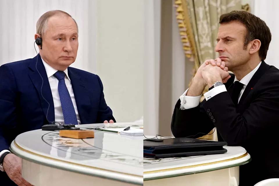 Putin e Macron se dizem favoráveis a inspeção de usina nuclear ucraniana