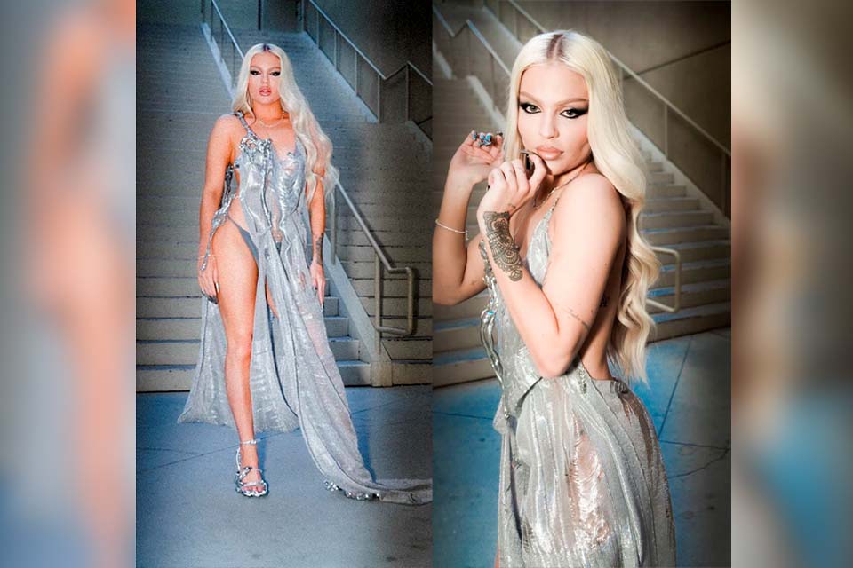 Luísa Sonza faz sua estreia no Grammy Latino 2022 apostando em look ousado e recortado