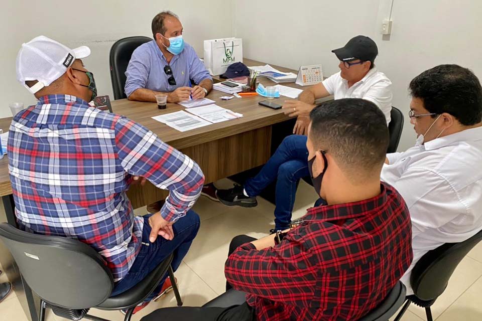Presidente Laerte Gomes visita prefeito de Ouro Preto do Oeste, Alex Testoni