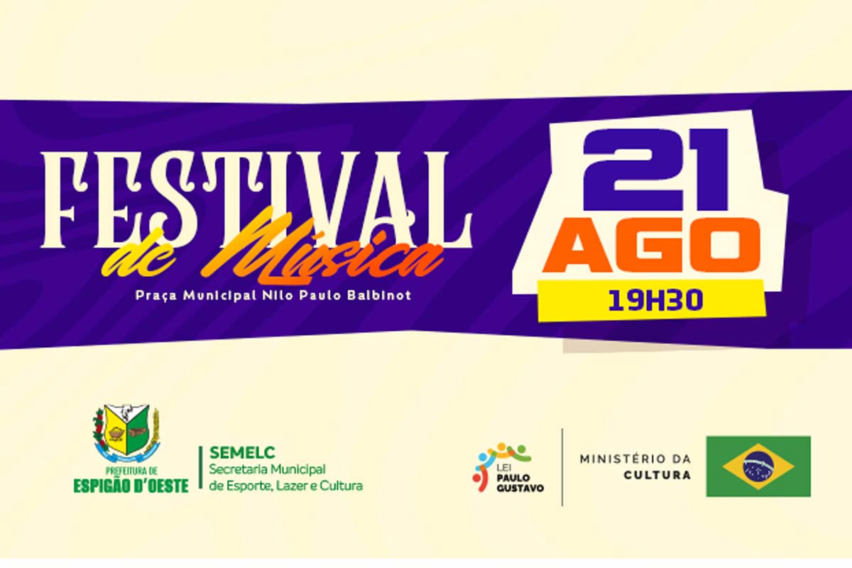 Festival Municipal de Música de Espigão do Oeste reúne talentos locais em noite de valorização cultural