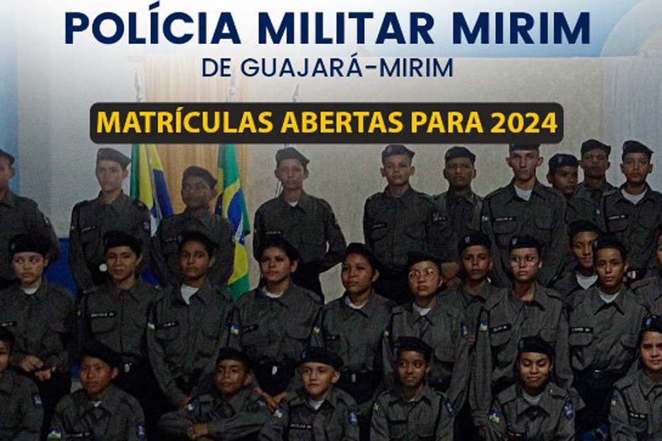Programa da Polícia Militar Mirim em Guajará-Mirim abre suas inscrições nesta segunda (18)