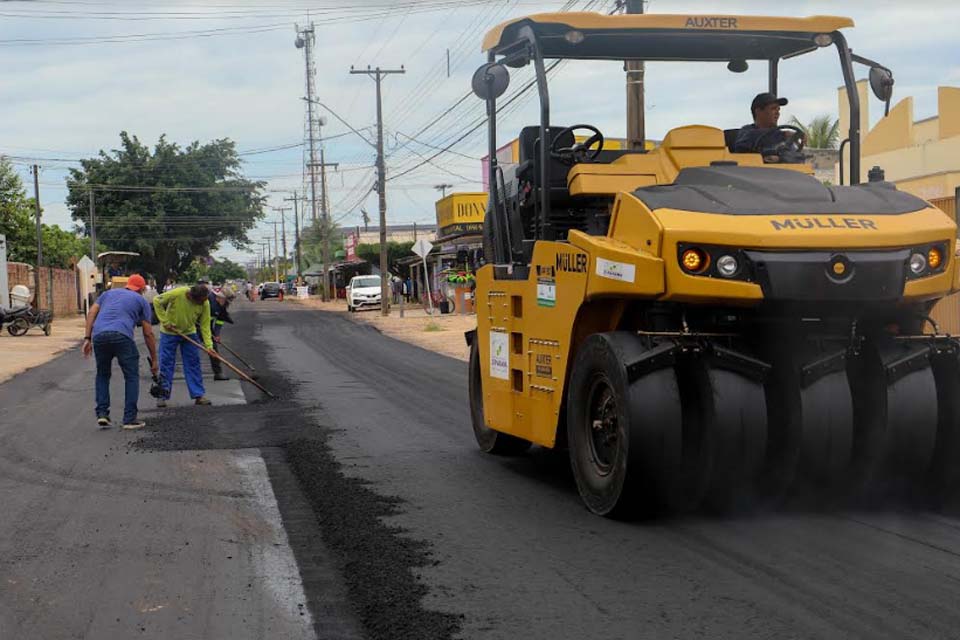 Prefeitura de Ji-Paraná estende recapeamento da rua T-23