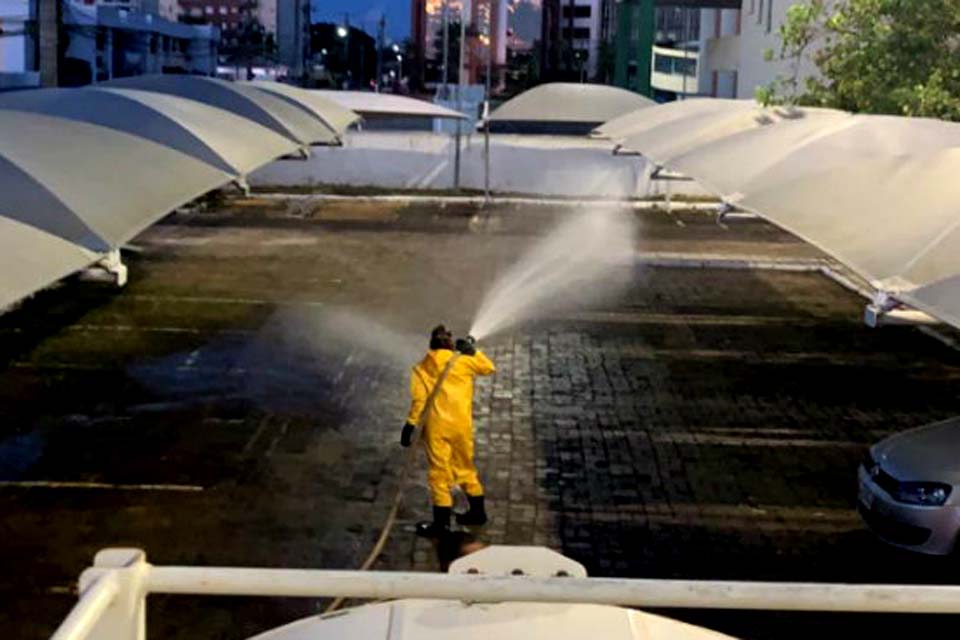 Prédios do Poder Judiciário passam por higienização em Porto Velho