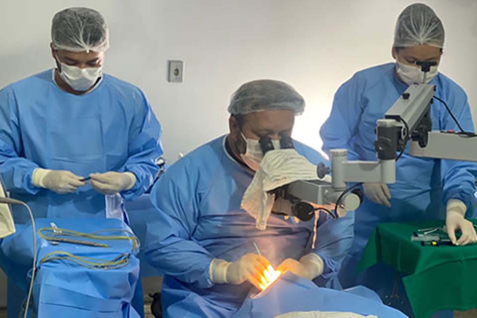 Prefeitura da Estância Turística de Ouro Preto do Oeste realiza mutirão de cirurgias de cataratas