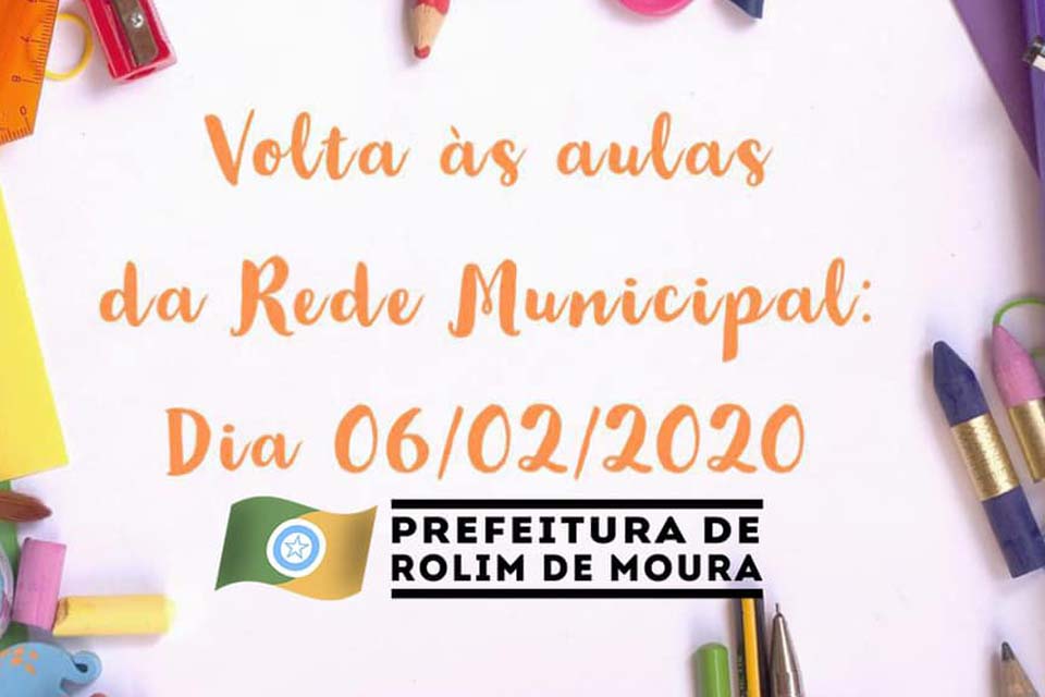 Aulas na rede municipal começam no dia 06 de fevereiro; cerca de 6 mil alunos são esperados 