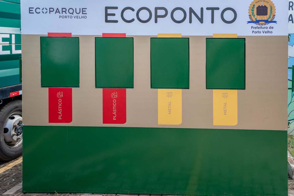 Porto Velho conta com dez ecopontos para recolhimento de material reciclável