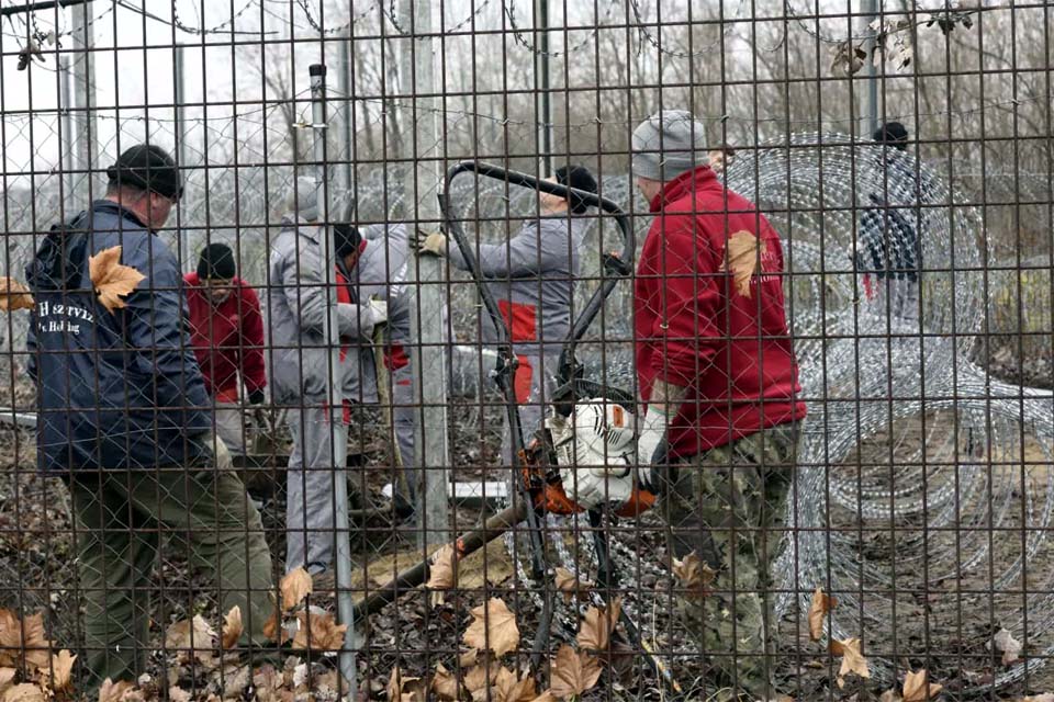 Dezenas de migrantes forçam entrada na Hungria a partir da Sérvia