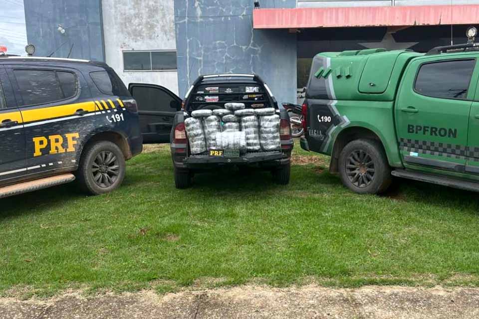 Ação integrada apreende mais de 42 kg de maconha e prende quatro pessoas