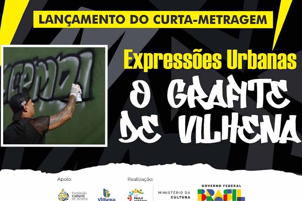 Documentário destaca a arte do grafite em Vilhena e será lançado para alunos da rede pública