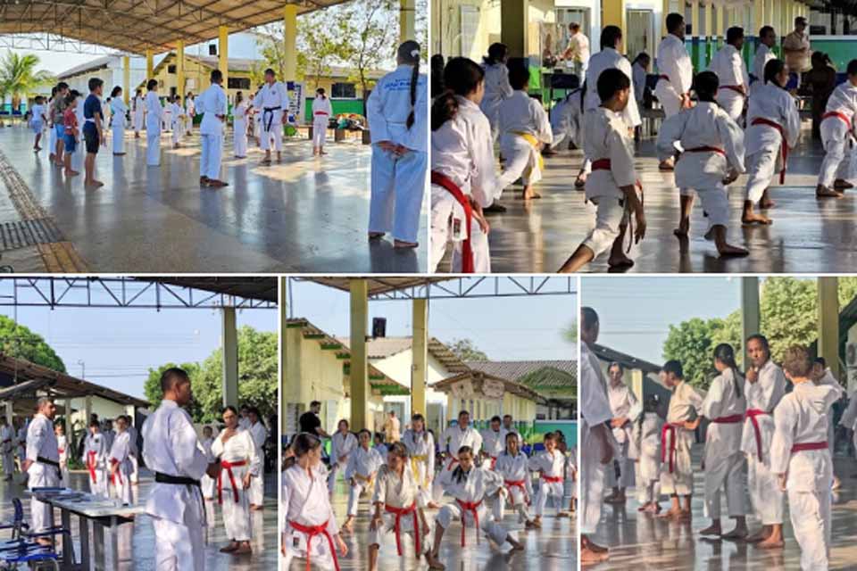 Projeto Karatê de Letra realiza exame de faixas para alunos