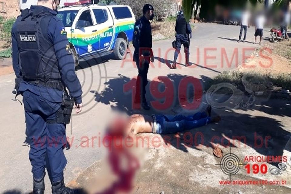 Homem é alvejado com três tiros na cabeça em Ariquemes