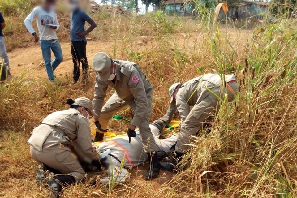  Servidor da Energisa fica gravemente ferido em acidente de moto