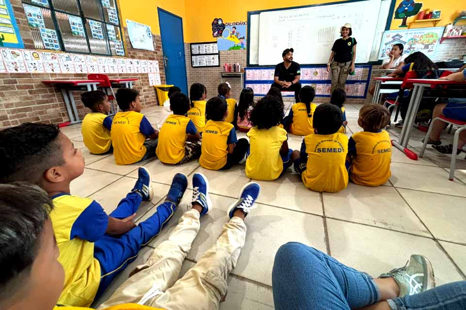 Sema inicia campanha de prevenção às queimadas nas escolas da zona Leste e distritos de Porto Velho