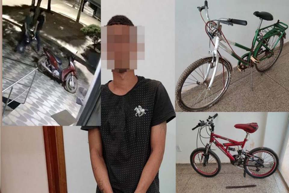 Dupla realiza vários furtos na madrugada e acabam presos