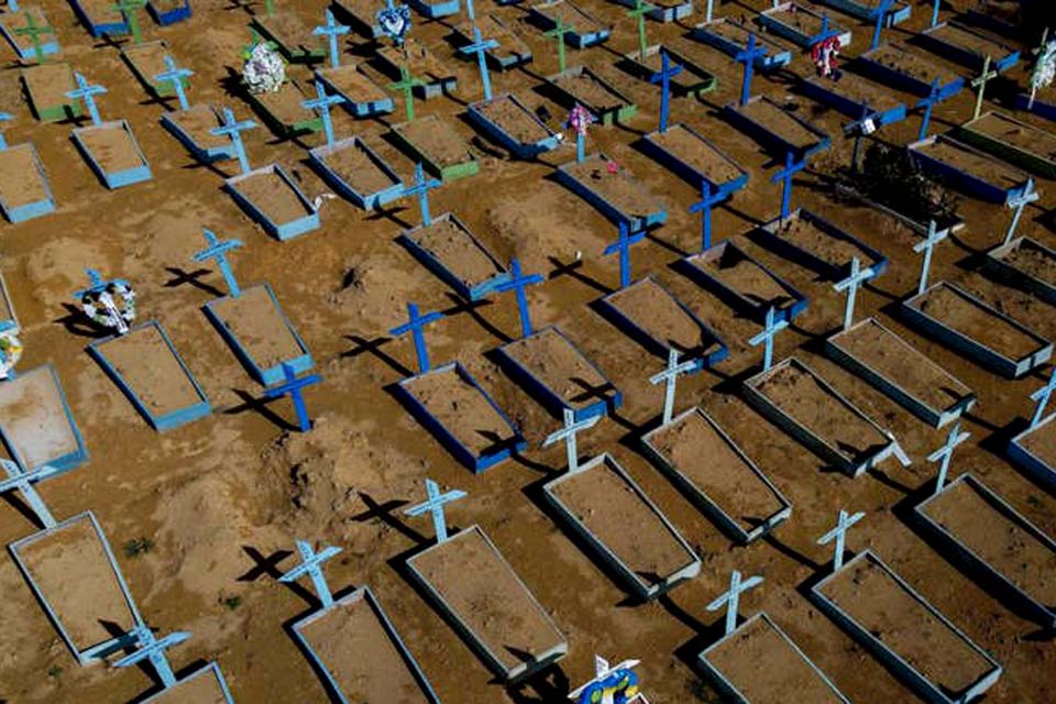 Brasil ultrapassa marca de 600 mil mortes por covid-19