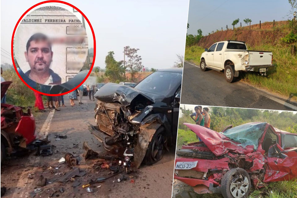Um morto e três feridos em acidente envolvendo veículos na RO 383