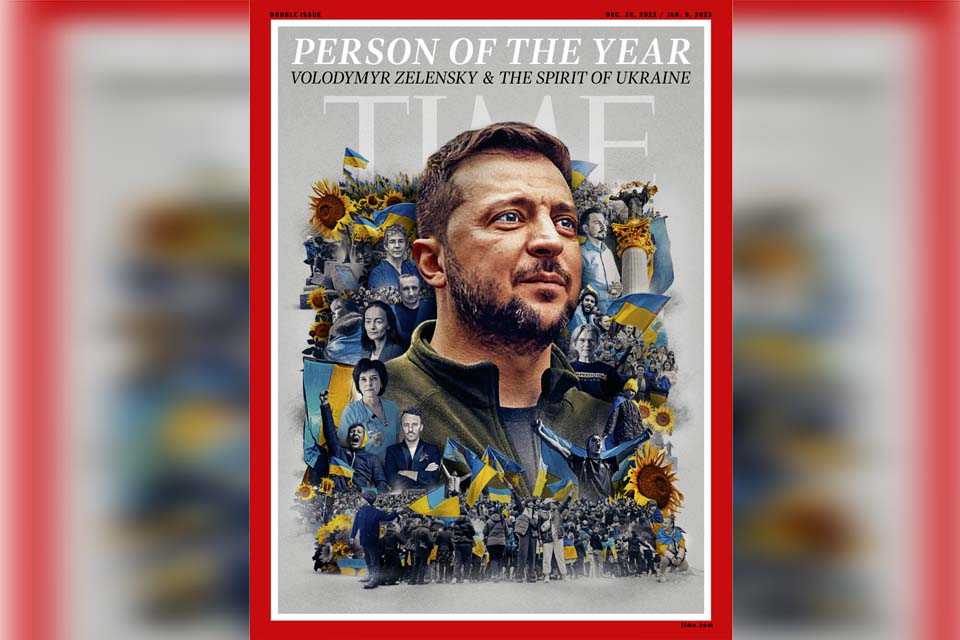 Volodymyr Zelensky é eleito a Pessoa do Ano de 2022 pela “Time”