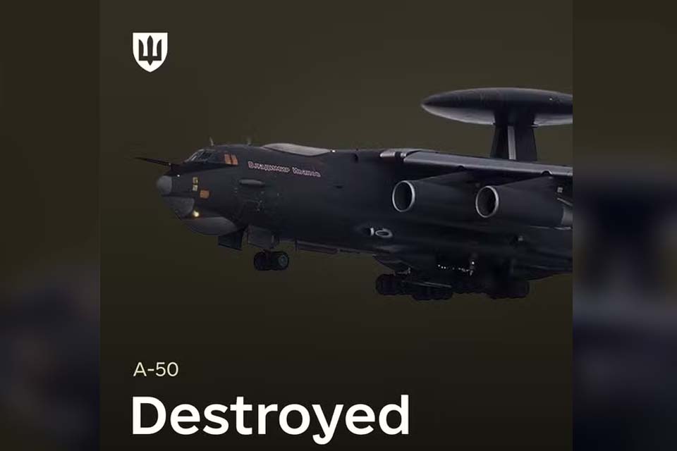 Ucrânia diz ter derrubado aeronave militar russa avaliada em mais de R$ 1,6 bilhão