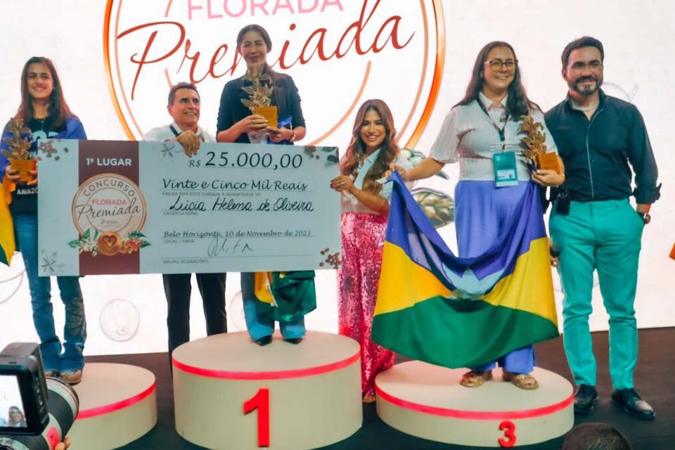 Produtoras de Rondônia comandam o pódio do concurso “Florada Premiada” 2023, na Semana Internacional do Café
