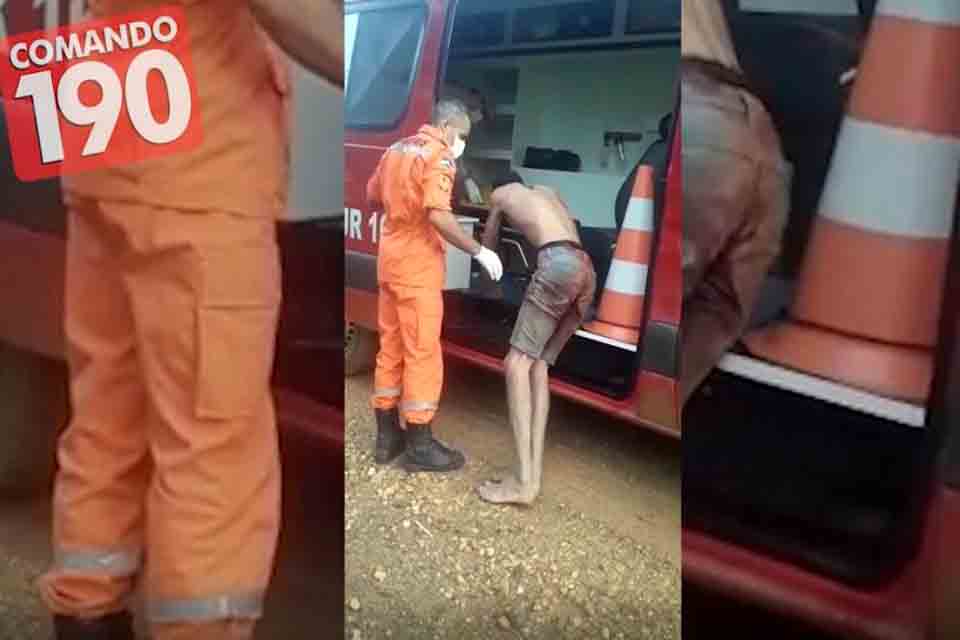 Homem é sequestrado, espancado e baleado na coxa e deixado na Linha 94