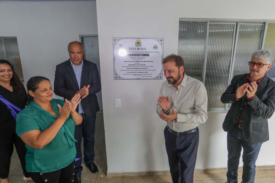 Reforma do Lar do Bebê é entregue pelo prefeito Hildon Chaves para atender público em situação de vulnerabilidade familiar  
