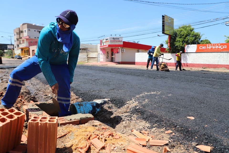 Prefeitura de Porto Velho continua realizando obras de infraestrutura nesta sexta-feira