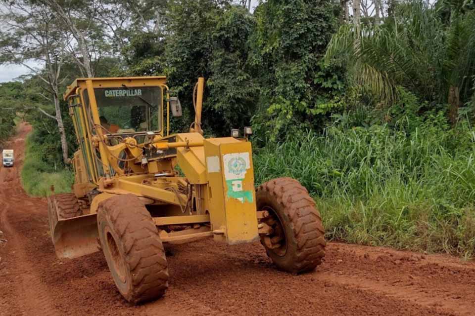 Trecho da RO-370 entre Parecis e Alto Alegre dos Parecis passa por recuperação emergencial