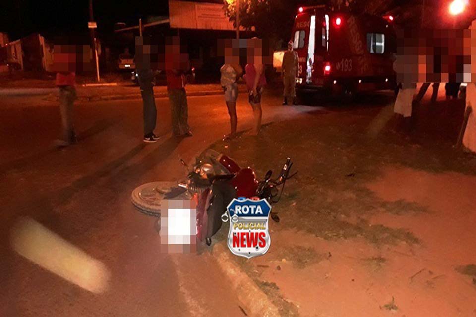 Motorista avança preferencial e colide contra motocicleta em Vilhena