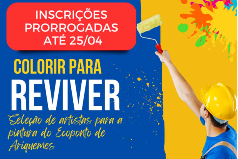 Inscrições prorrogadas para o projeto 