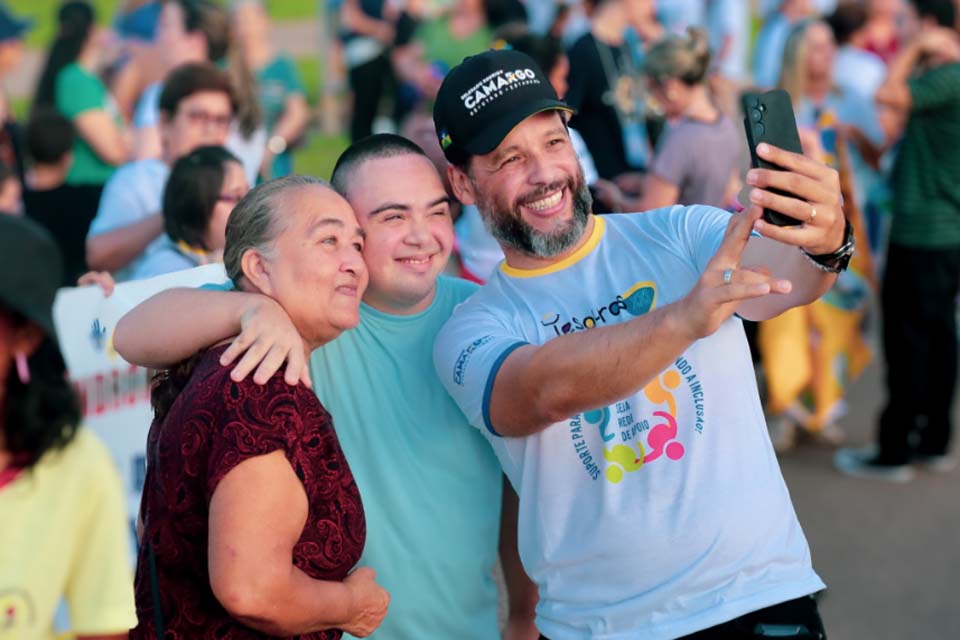 Deputado Delegado Camargo participa de caminhada em prol do Dia Internacional da Síndrome de Down em Porto Velho  