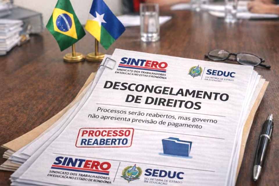 SINTERO realiza tratativas com a Secretaria de Estado da Educação sobre descongelamento de direitos