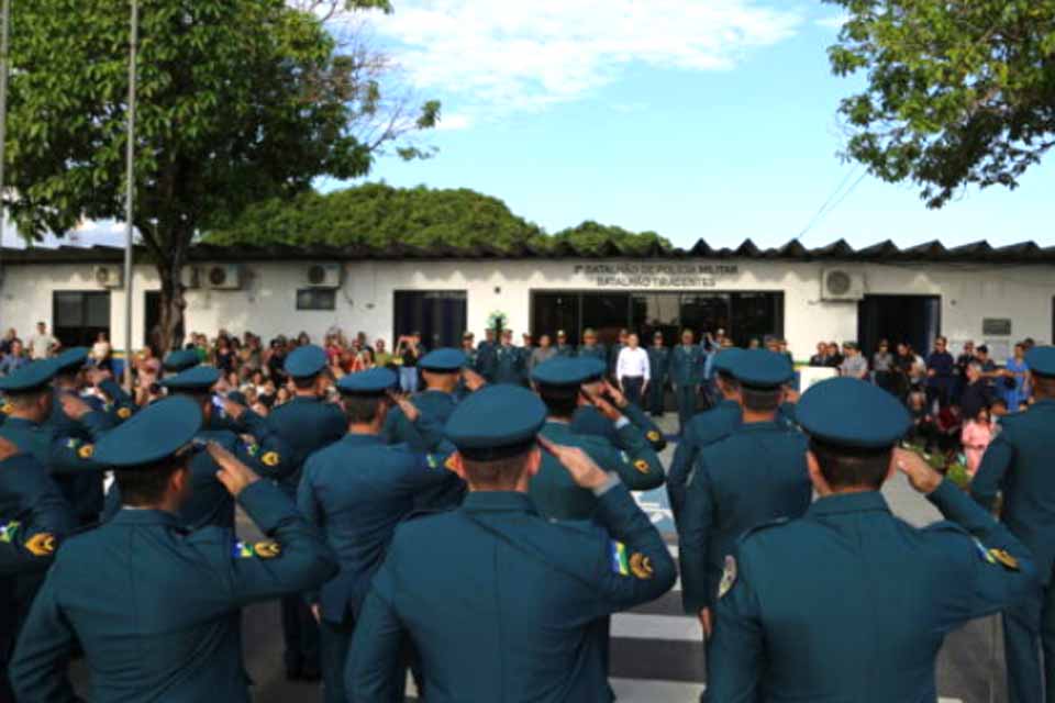 Governo destaca valorização da Polícia Militar durante formatura de novos sargentos em Ji-Paraná