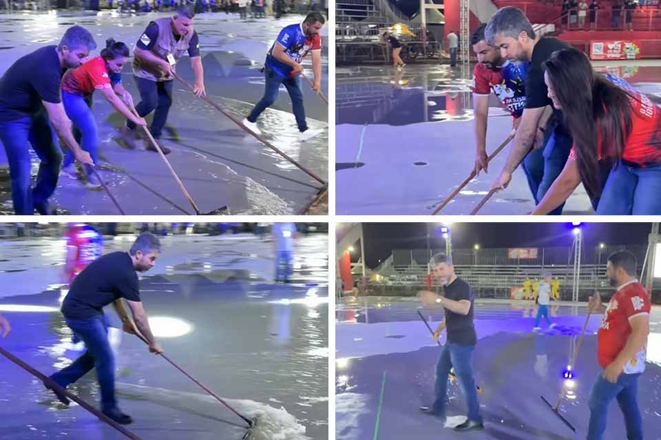 Visando 2026, Marcos Rogério passando o rodo no chão inaugura oficialmente a temporada de “cosplay de humilde” em Rondônia